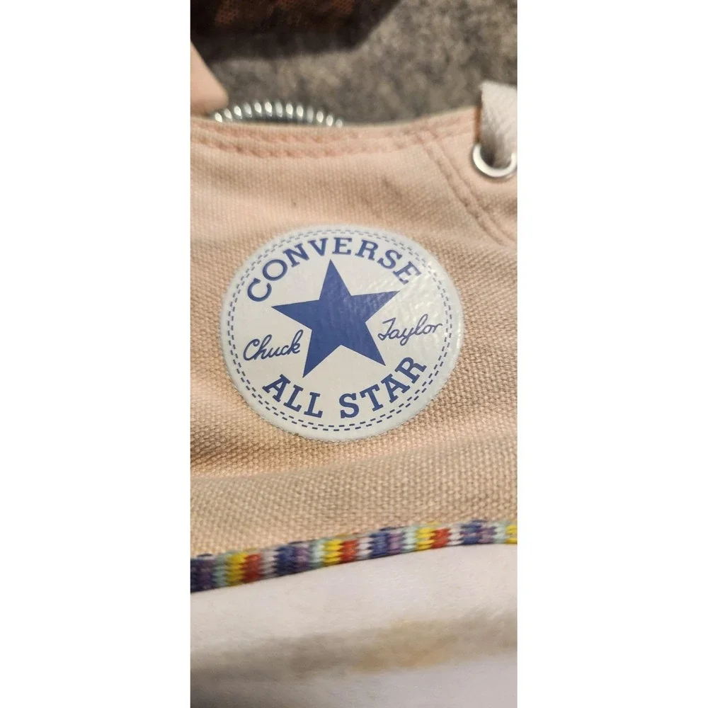 Converse Chuck Taylor All Star Move Shoes Kids Size 3 Pink Rainbow Platform‎